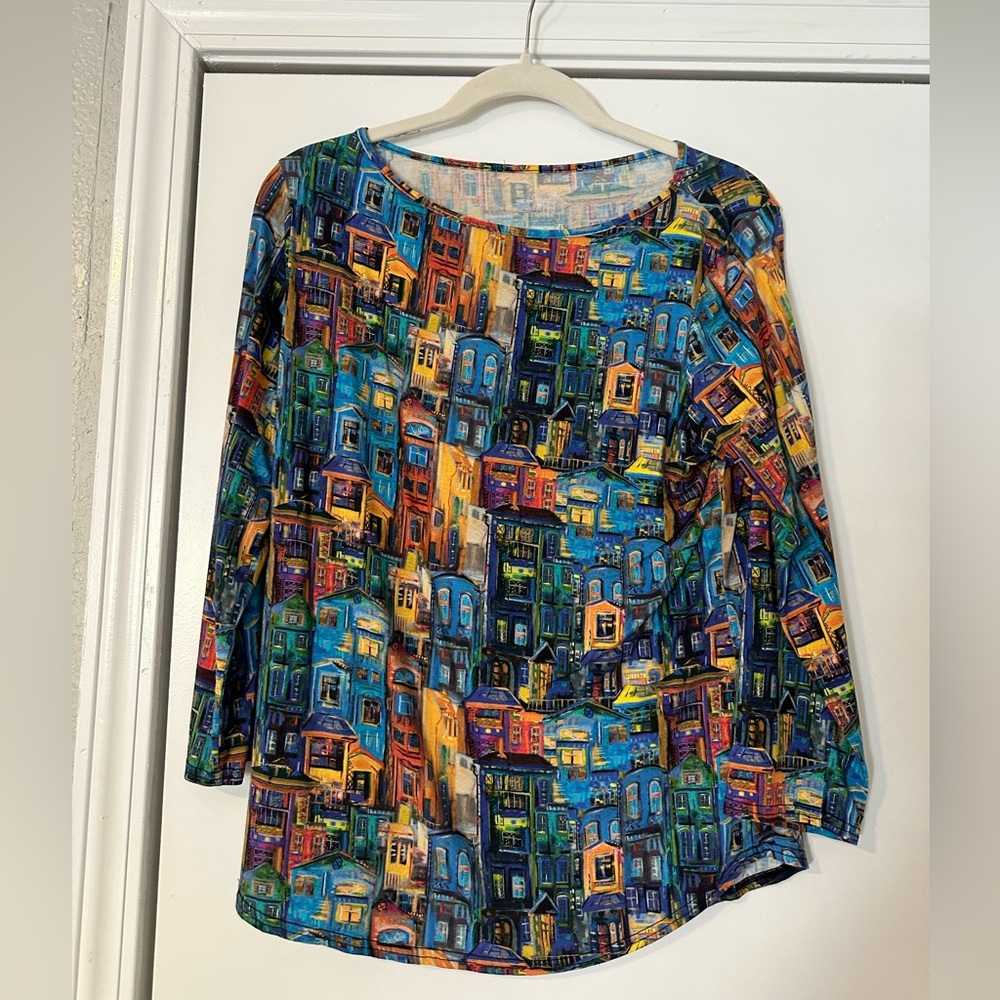 Quarter Sleeze Soft Printed Top